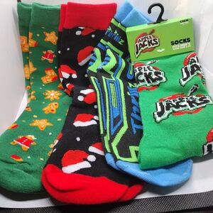 Bundle of 4 FuN Socks Great Christmas Stocking Stuffers